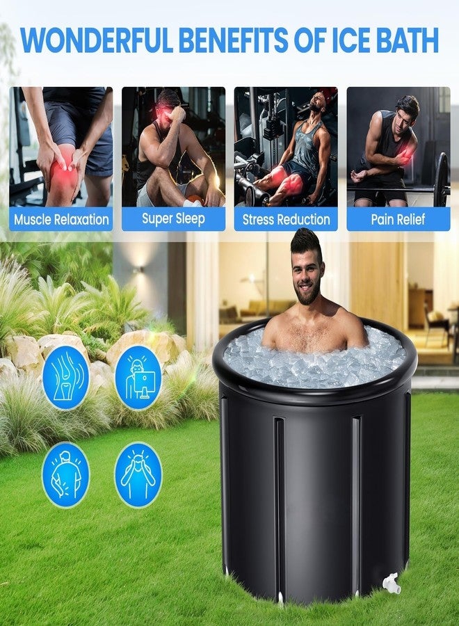 KRLZ Cold Plunge Tub - Large, Foldable Ice Bath Tub with Great Insulation, Premium Material, Leak-Proof. Portable Bathtub Suitable for Men, Women & Athletes - Image 3